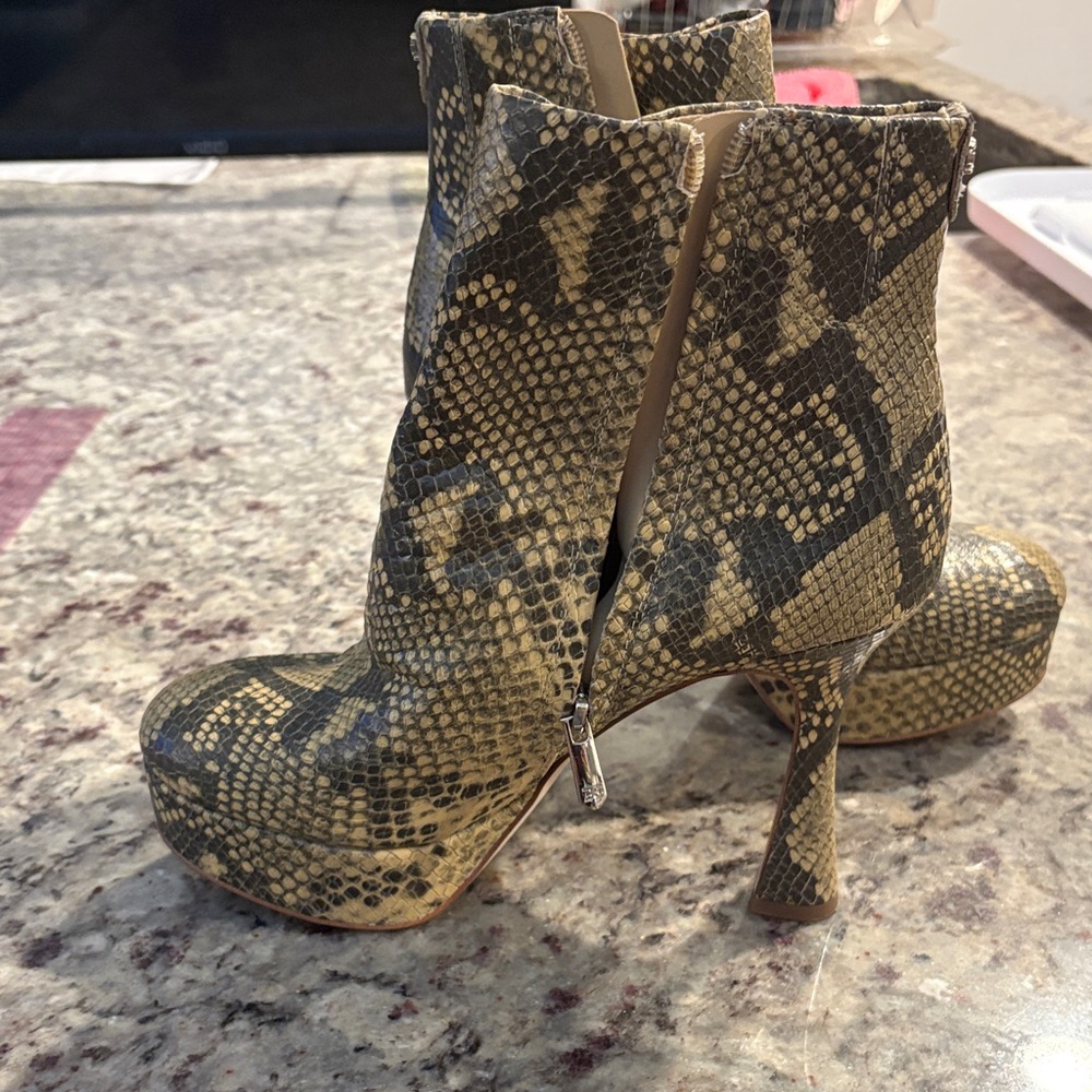 Sam Edelman Python Print Heeled Boots - image 6